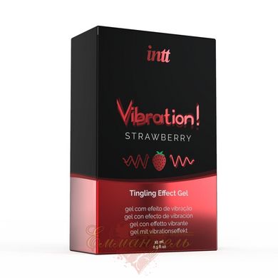 Жидкий вибратор - Intt Vibration Strawberry (15 мл)
