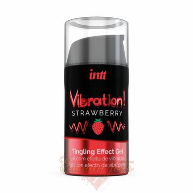 Жидкий вибратор - Intt Vibration Strawberry (15 мл)