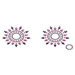 Crystal Pastis - Petits Joujoux Gloria set of 2 - Black/Pink, Chest decoration