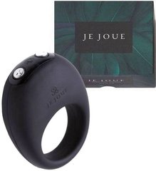 Premium Cock Ring - Je Joue - Mio Black, Deep Vibration, Elastic, Magnetic Charging