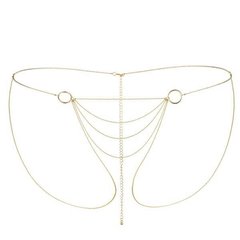Ланцюжок трусики - Bijoux Indiscrets Magnifique Bikini Chain - Gold, Прикраса на тіло