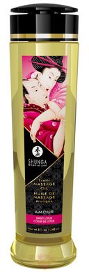 Массажное масло - Shunga Amour Sweet Lotus (240 мл) натуральное увлажняющее