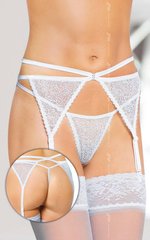 Belt for stockings - Garterbelt 3318, white S/M