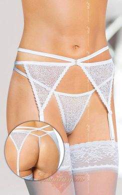 Belt for stockings - Garterbelt 3318, white S/M