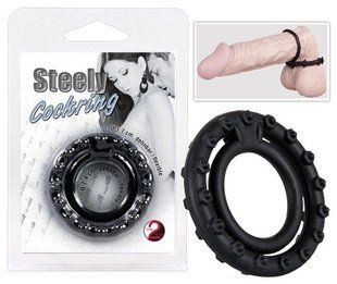 Эрекционное кольцо - Steely Cockring black 61325070320000 фото