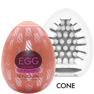 Мастурбатор-яйцо - Tenga Egg Cone, плотный TPE, пробник лубриканта 5 мл SO9801 фото