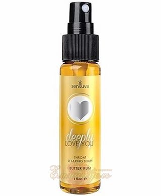 Sensuva Blowjob Spray - Deeply Love You Butter Rum (29 ml) for deep blowjob