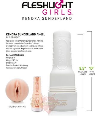 Masturbator vagina - Fleshlight Girls: Kendra Sunderland - Angel