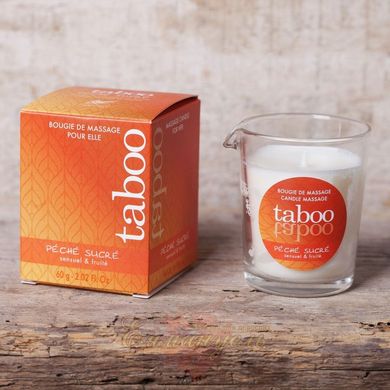 Массажная свеча для женщин - Massage candle TABOO PECHE SUCRE