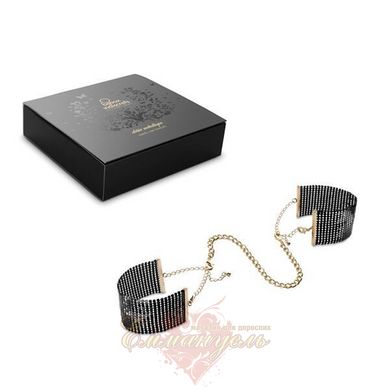 Наручники - Bijoux Indiscrets Desir Metallique Handcuffs - Black, металлические, стильные браслеты