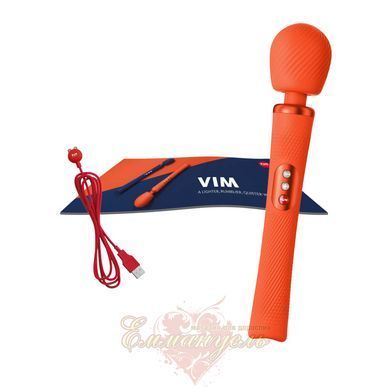 Вібромасажер - Fun Factory VIM Vibrating Wand sunrise orange, суперпотужний та легкий, до 6 годин роботи SX0919 фото