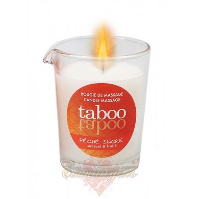 Массажная свеча для женщин - Massage candle TABOO PECHE SUCRE