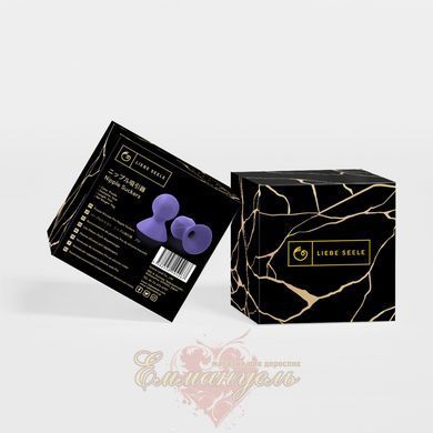 Присоски для сосков Liebe Seele Nipple Suckers, силиконовые, фиолетовые SO9530 фото
