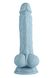 Realistic vibrator with testicles on a suction cup - Femme Funn Turbo Baller, blue