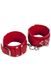 Leather Dominant Leg Cuffs, red