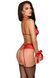Erotic lingerie set Kissable bondage Kiss Set red S/M SX1964 - photos (3