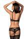 Obsessive Letica 2 pcs set black S/M 410639 - photos (2