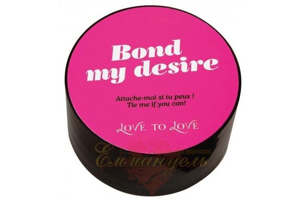 Bondage Tape - Love To Love BOND MY DESIRE (15m) Black, does not stick to skin and hairs