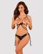 Комплект белья - Obsessive Cordellis Cupless Set black, S/L 411574 фото 3