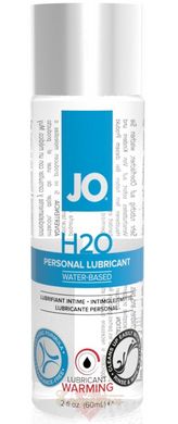 Water-based warming lubricant - System JO H2O WARMING (60ml) with peppermint extract