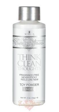 Powder for the care of toys - Sensuva Think Clean Thoughts Toy Powder (56 g)