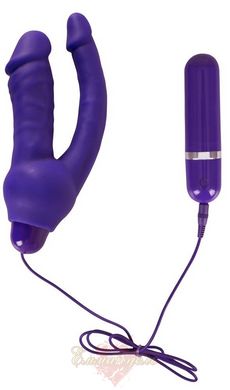 Hi-tech вібратор - Douple Vibrator Purple