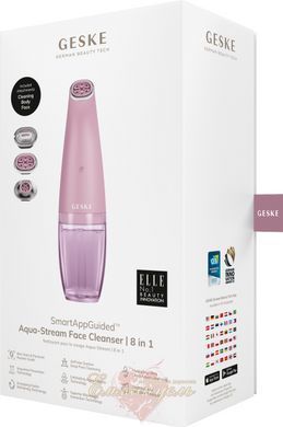 GESKE Aqua-Stream Face Cleanser 8-in-1 facial cleansing device pink HB0401 &mdash; photos