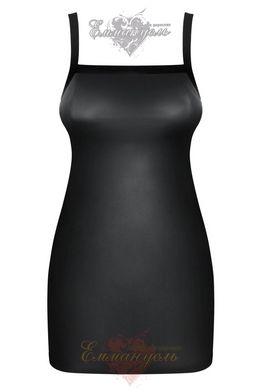 Соблазнительная сорочка и стринги - Leatheria black Obsessive, L/XL