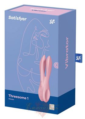 Clitoral vibrator - Satisfyer Threesome 1 Pink with three flexible fingers