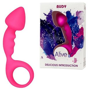 Анальная пробка - Adrien Lastic Budy Pink со стимулирующей ножкой, макс. диаметр 2,5см