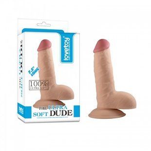 Фалоімітатор з мошонкою - Dildo The Ultra Soft Dude 7,5" Flesh 6452LVTOY114 фото