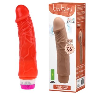 Вибратор - Barbara Jeff Vibrator Red, 19,5 см