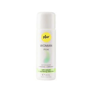 Лубрикант на водной основе - pjur Woman Aloe 30 мл с экстрактом алоэ, увлажняющий, без парабенов PJ13310 фото