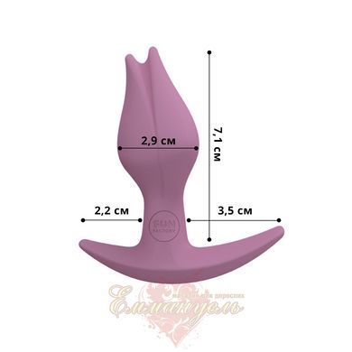 Анальная пробка &ndash; Fun Factory BOOTIE FEM, розовая, в виде бутона, диаметр 2,9 см, тонкий ограничитель SX1000 фото