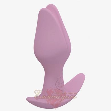 Анальная пробка &ndash; Fun Factory BOOTIE FEM, розовая, в виде бутона, диаметр 2,9 см, тонкий ограничитель SX1000 фото