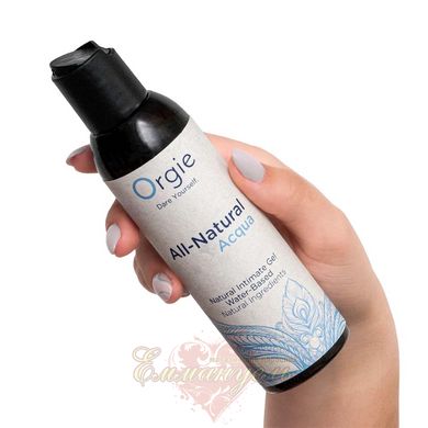 Lubricant - Orgie All-Natural Acqua Lube 150 ml., without glycerin