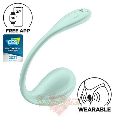 Smart Vibrating Egg - Satisfyer Smooth Petal Connect App Mint