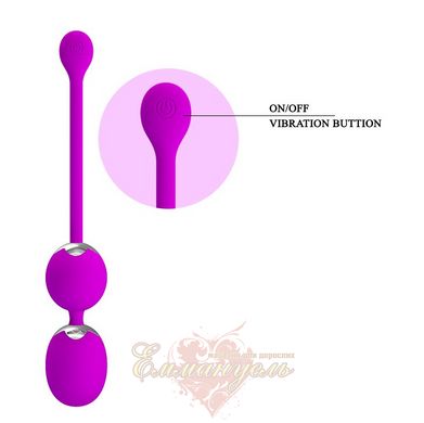 Vaginal balls with vibration - Pretty Love Willie Vibrating Kegel Balls