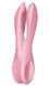 Clitoral vibrator - Satisfyer Threesome 1 Pink with three flexible fingers