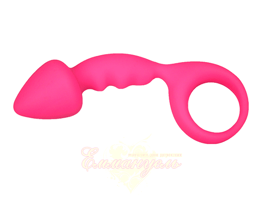 Анальна пробка - Adrien Lastic Budy Pink зі стимулюючою ніжкою, макс. діаметр 2,5см