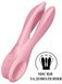 Clitoral vibrator - Satisfyer Threesome 1 Pink with three flexible fingers