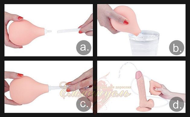 9'' Squirt Extreme Dildo Flesh 6452LVTOY399 &mdash; photos