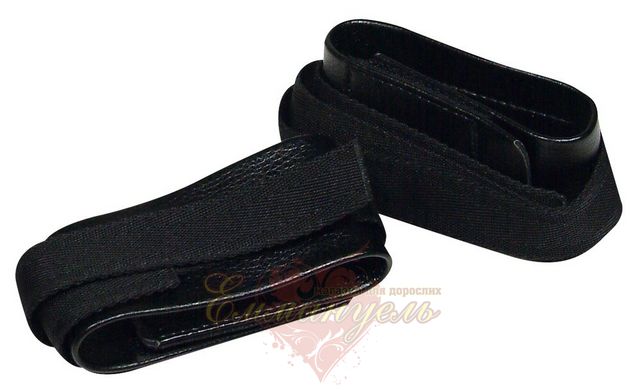 Set of BDSM - 2490498 Bondage Set - black, handcuffs, collar with leash, whip