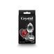Скляна анальна пробка NS Novelties Crystal - Desires - Red Heart - Small з декоративним червоним серцем SX4352 фото 3