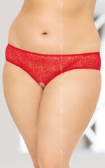 Women's Thong - String 2467, Plus Size, red XL