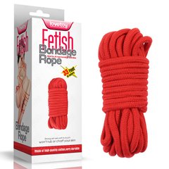 Мотузка для бондажу - 10 meters Fetish Bondage Rope, Red
