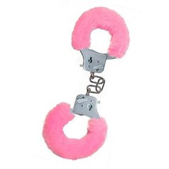 Наручники - Toy Joy Furry Fun Cuffs, рожеві