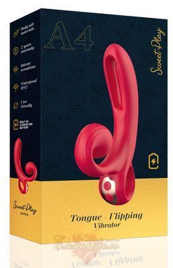 A vibrator with a moving tongue and clitoral stimulation - Erospace Sweet Play A4 62050070-0004 &mdash; photos
