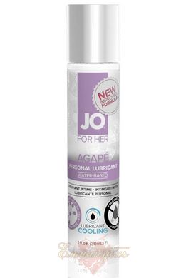 Cooling lubricant - System JO AGAPE - COOLING (30 ml) without glycerin, glycol and parabens