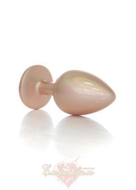 Anal metal plug Plug-Jewellery Pearl Gold Plug Clear L 62530064-00131 &mdash; photos